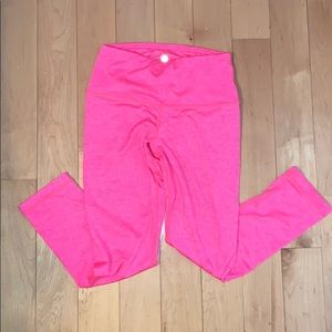 Hot Pink Cropped Leggings